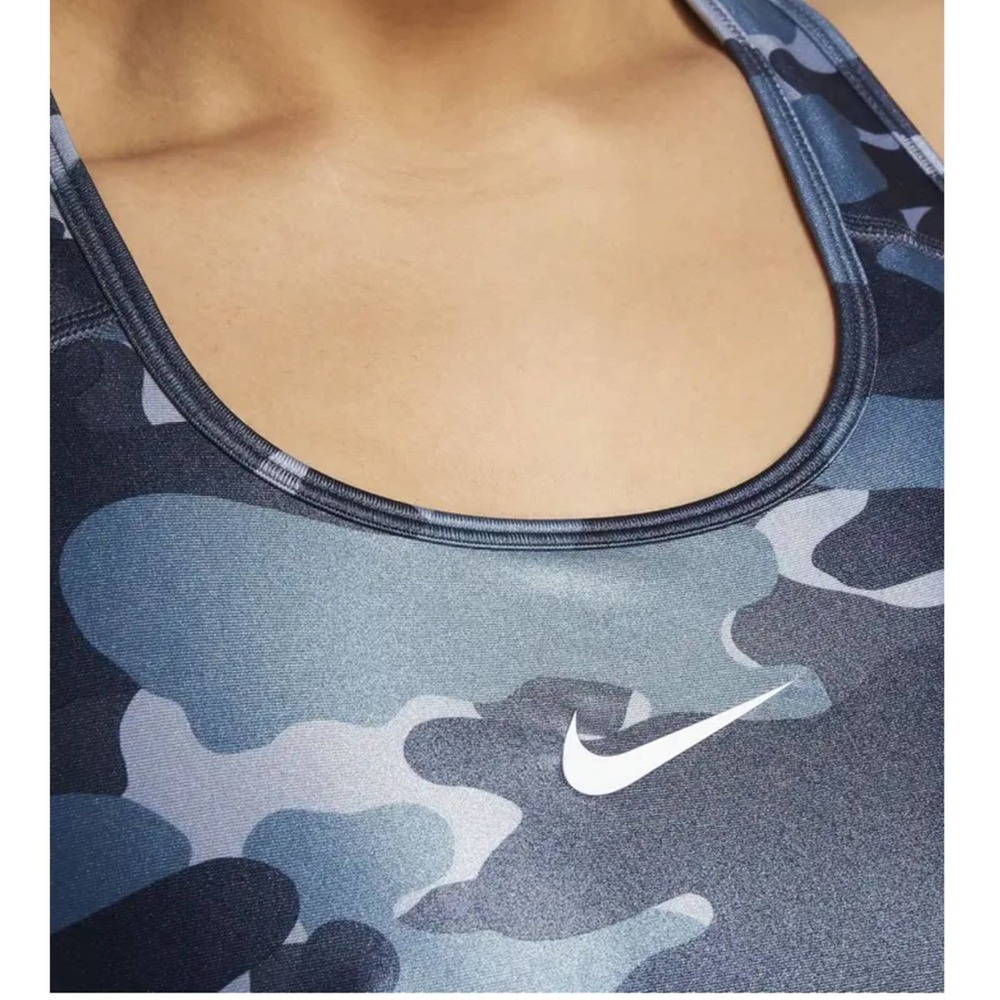 Nike Sports Bra NWT Plus Size High Support Nonpadded Camo Thunder Blue Women 2X - Picture 3 of 5